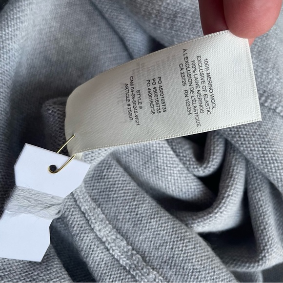 Aritzia Cyprie Gray Long Sleeve Dress NWT - Picture 6 of 10